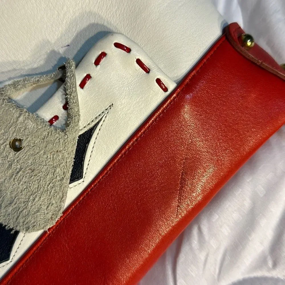 Miss Tony Lama Vintage Leather purse with strap.